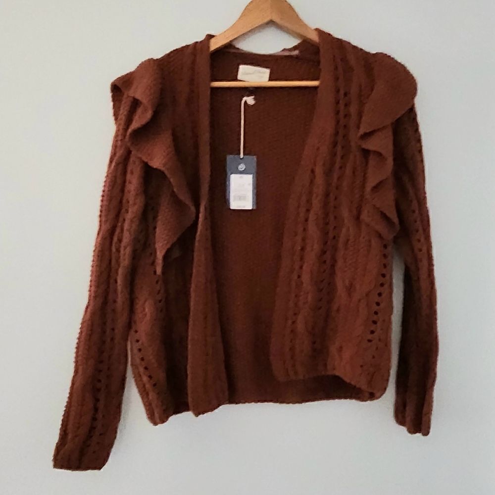Universal Thread open front cardigan new burnt orange women's size XS